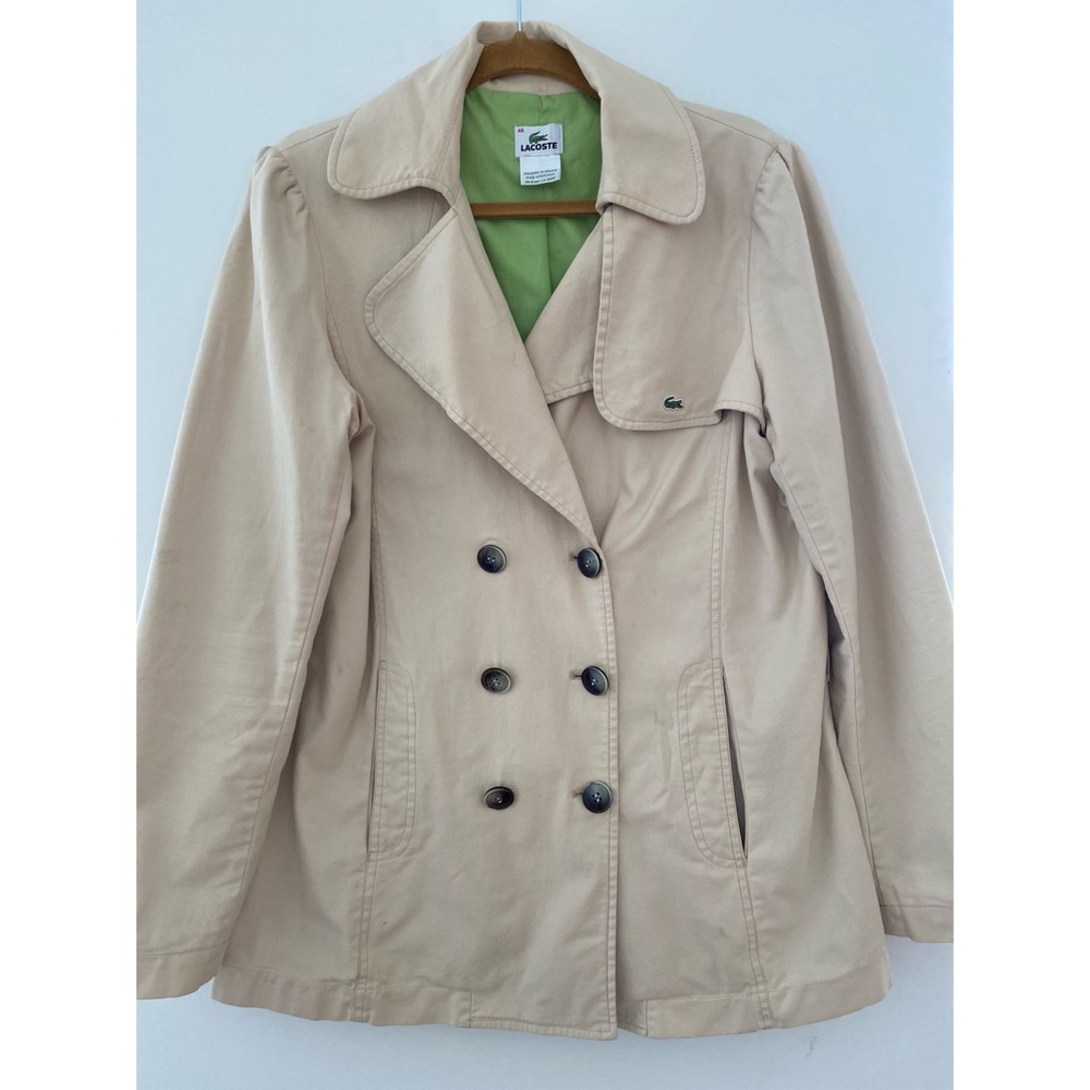 Lacoste Khaki Trench Coat